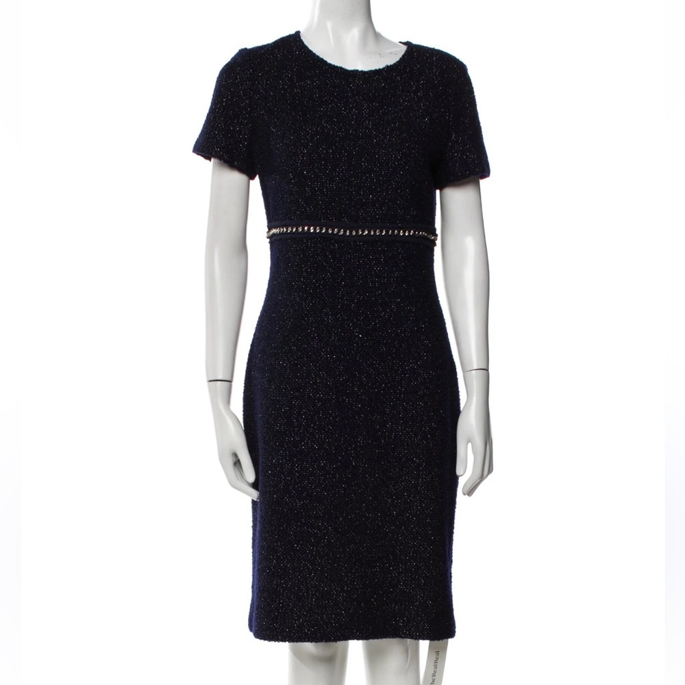 St. John Midnight Blue Midi Dress